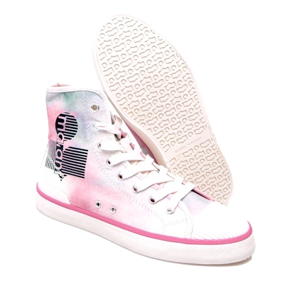 NIB Isabel Marant Benkeen Denim High Top Sneakers - Picture 3 of 4